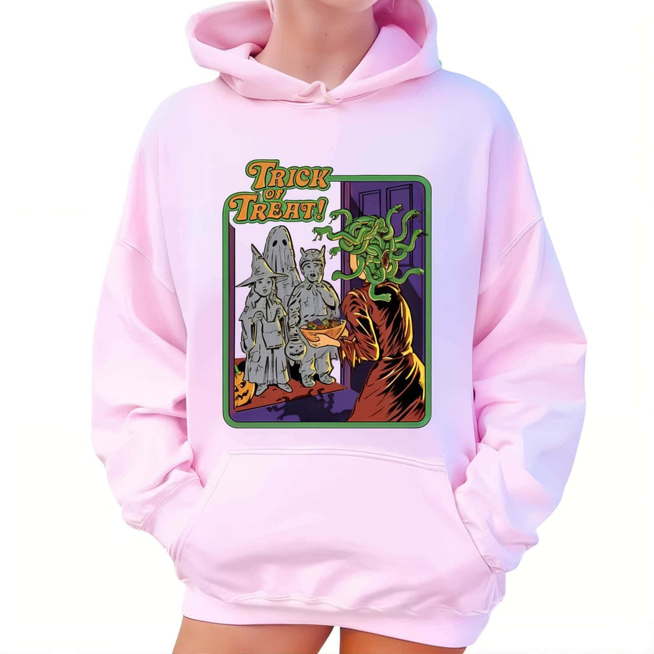 Halloween Hoodie Pink