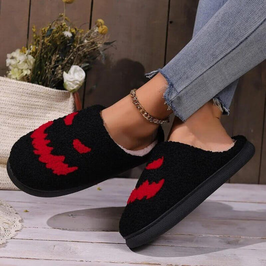 Halloween House Slippers - Jack Pumpkin