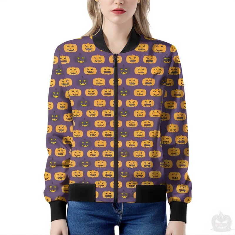 Halloween Jacket Women's - Jack Pumpkin