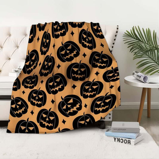 Halloween Neutral Blanket - Jack Pumpkin