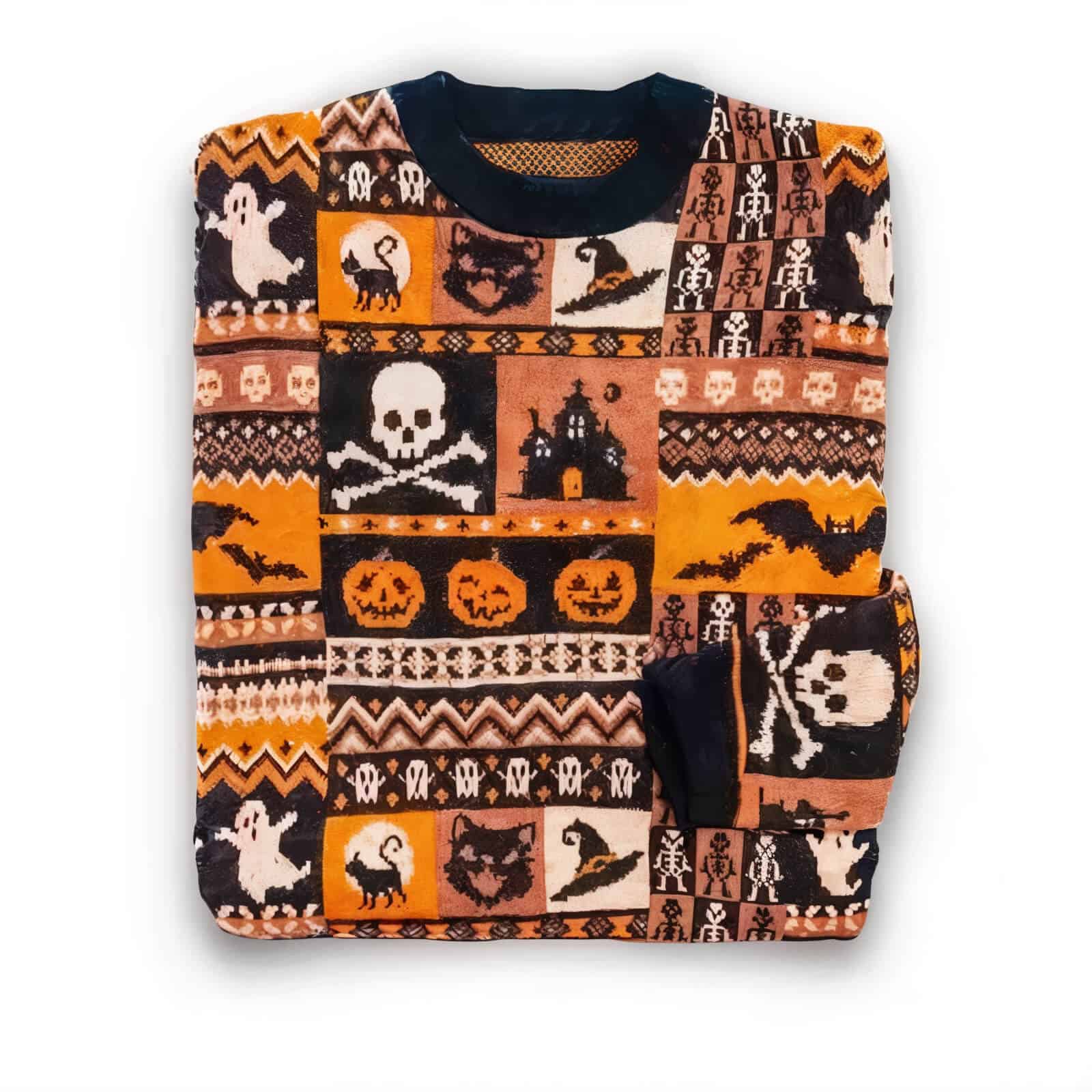 Halloween Orange Sweater - Jack Pumpkin
