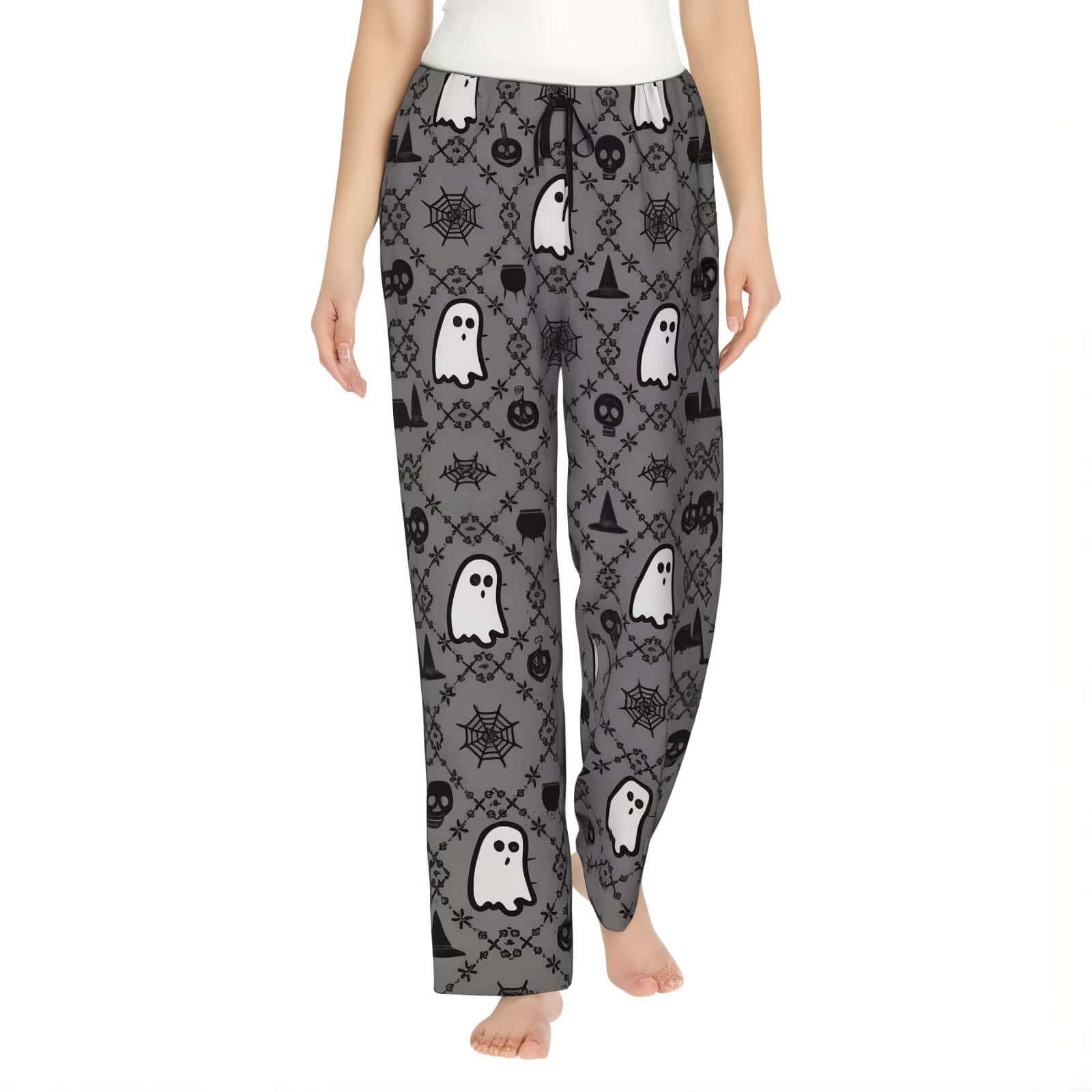 Halloween Pajama Pants Grey - Jack Pumpkin