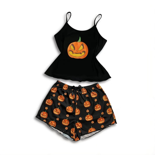 Halloween Pajamas With Tank Top - Jack Pumpkin