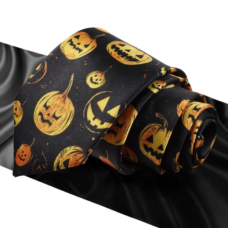 Halloween Pumpkin Tie