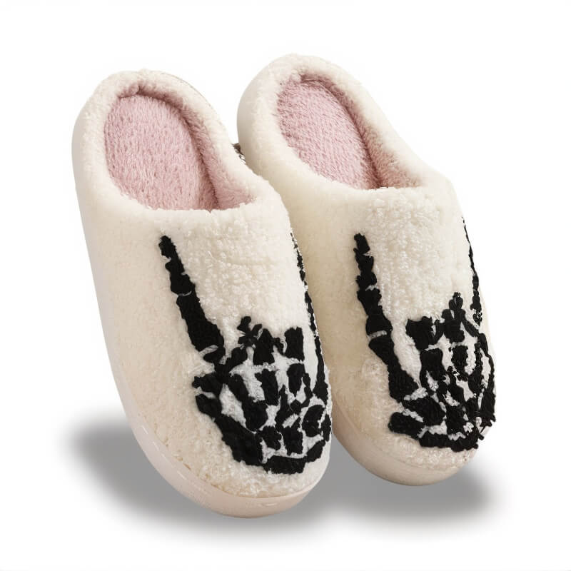 Halloween Skeleton Slippers - Jack Pumpkin