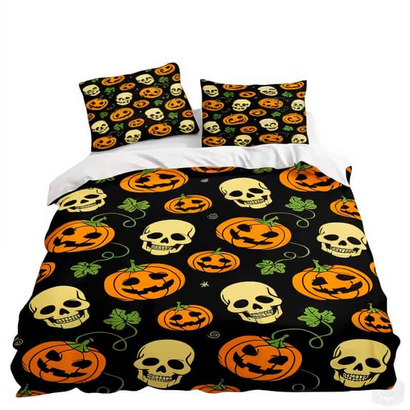 Halloween Skull Bed Sheets - Jack Pumpkin