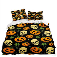 Thumbnail for Halloween Skull Bed Sheets - Jack Pumpkin