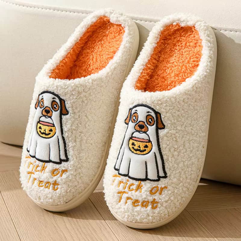 Halloween Slippers Trick Or Treat