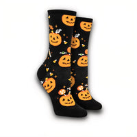 Thumbnail for Halloween Socks Cute - Jack Pumpkin