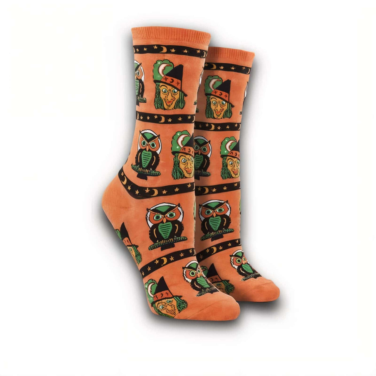 Halloween Socks - Witch Scary Face