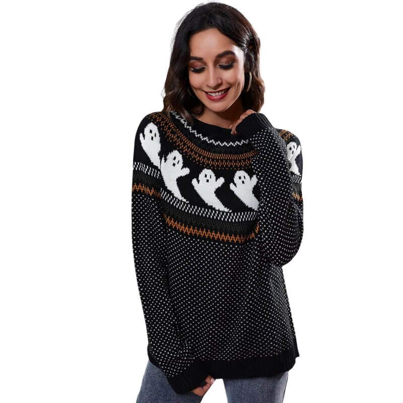 Halloween Sweater Black