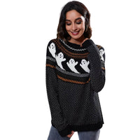 Thumbnail for Halloween Sweater Black