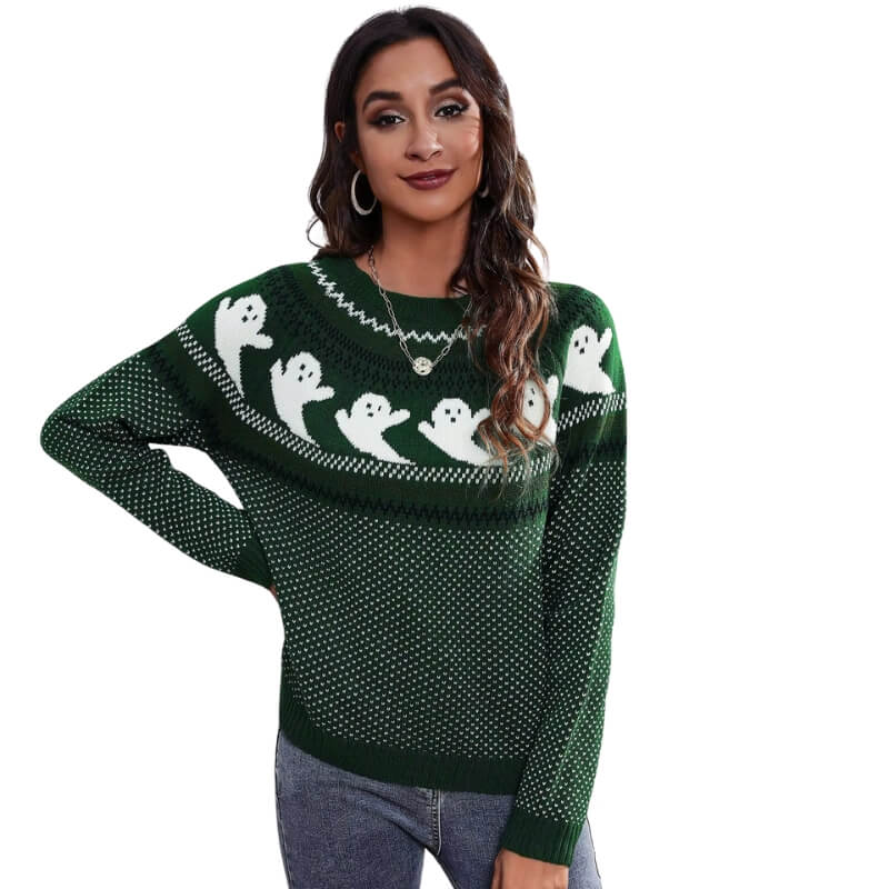 Halloween Sweater Green