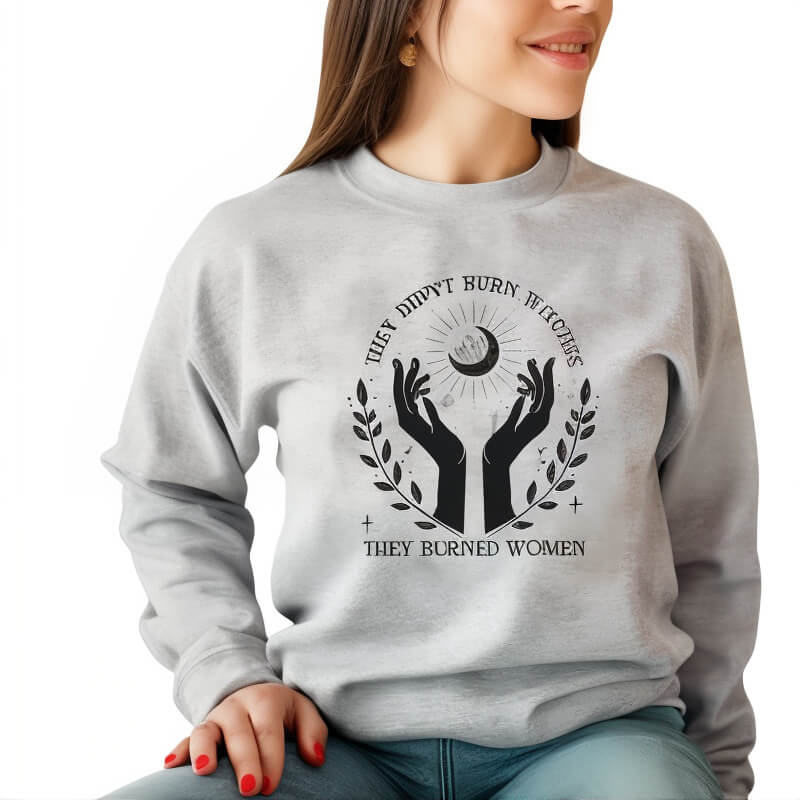 Halloween Sweatshirt Grey