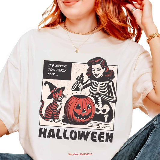 Halloween T Shirt Vintage - Jack Pumpkin