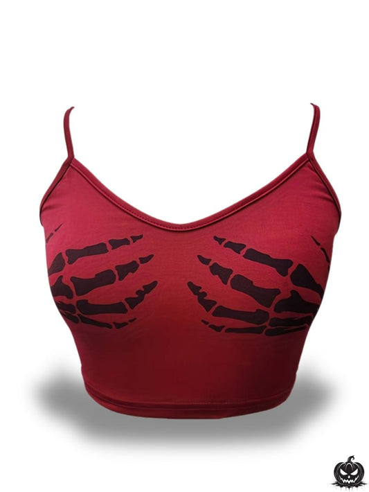 Halloween Themed Crop Top - Jack Pumpkin
