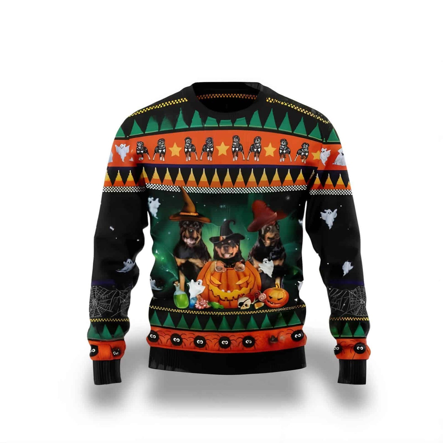 Halloween Ugly Xmas Sweater - Jack Pumpkin