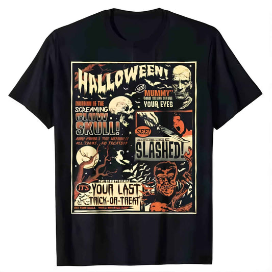 Halloween Vintage Movie T Shirt - Jack Pumpkin