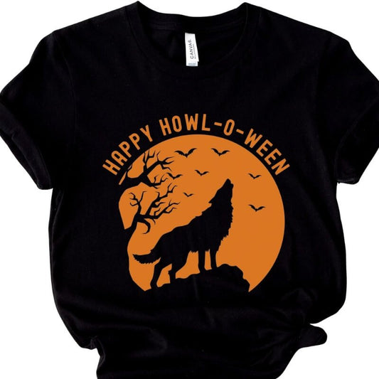 Happy Howl - o - ween Pumpkin Shirt - Jack Pumpkin