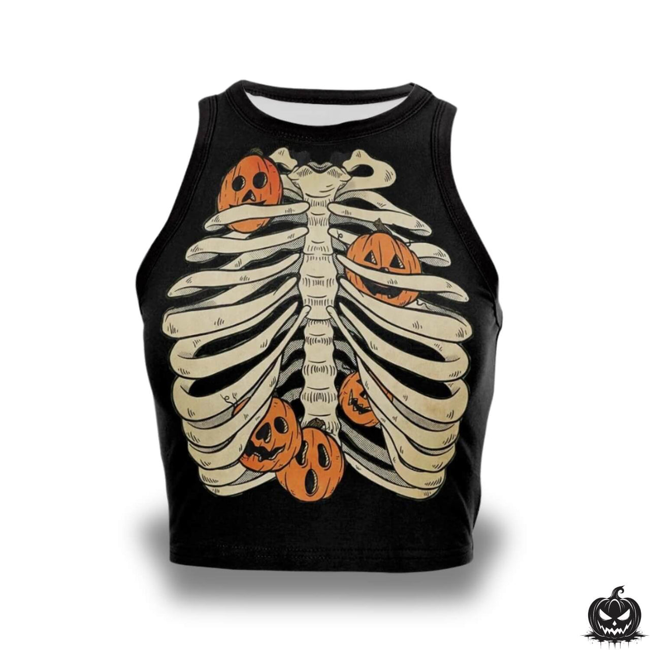 Jack-o-Lantern Crop Top