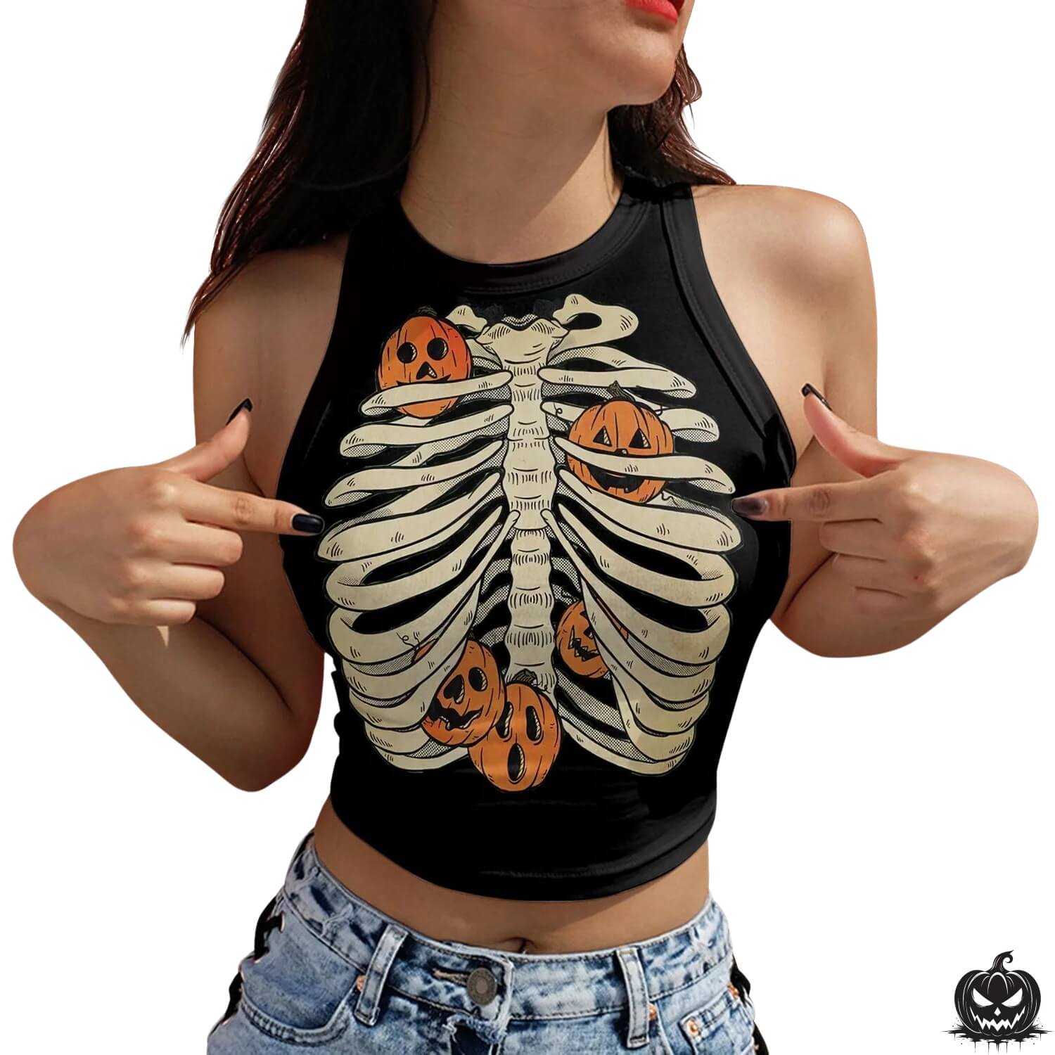 Jack - o - Lantern Crop Top - Jack Pumpkin