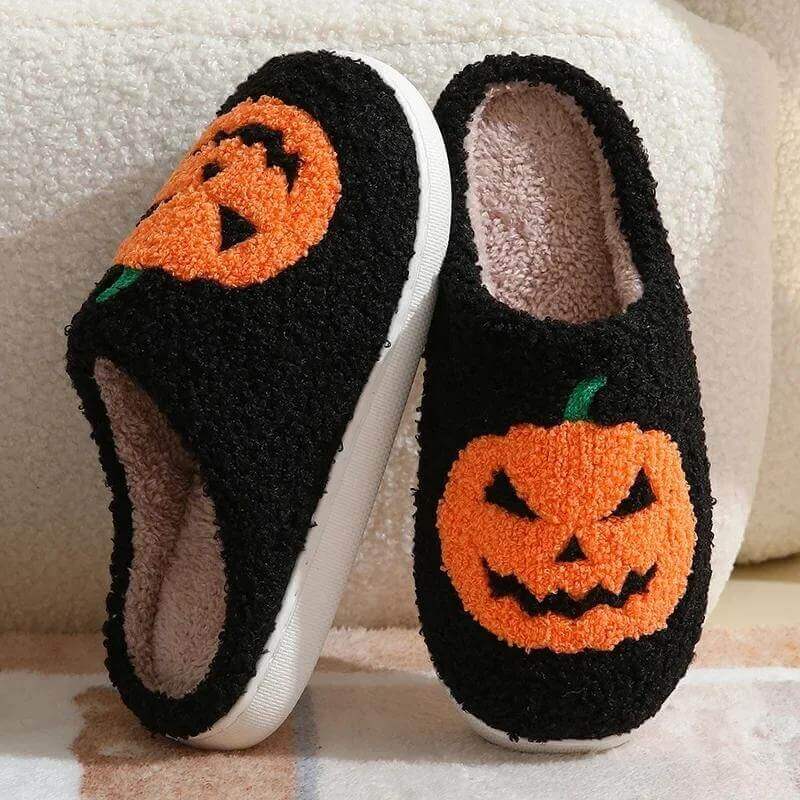 Jack o Lantern Slippers