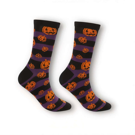 Jack o Lantern Socks (polyester) - Jack Pumpkin