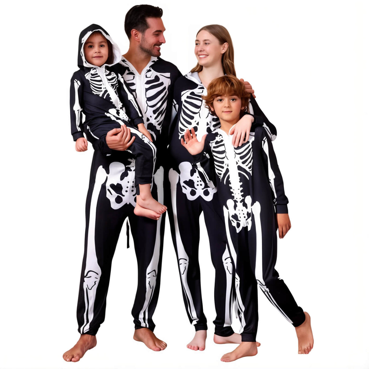 Matching Halloween Skeleton Pajamas