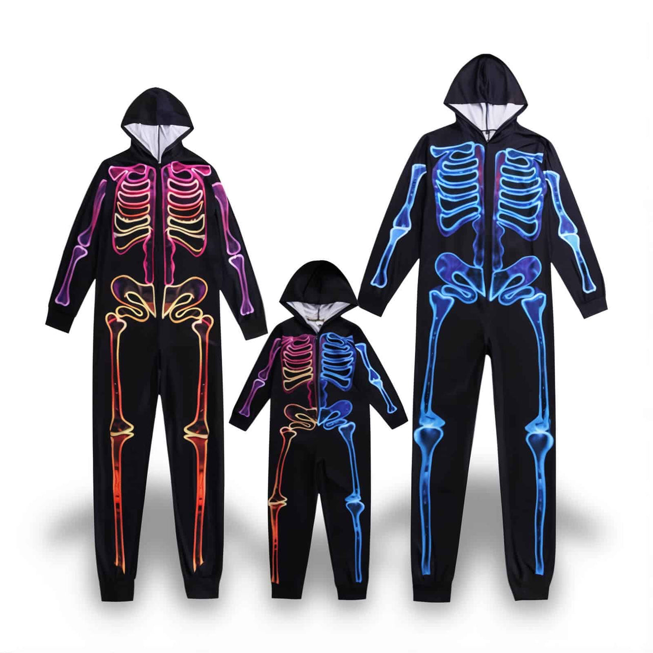 Mom Dad And Baby Halloween Pajamas - Jack Pumpkin