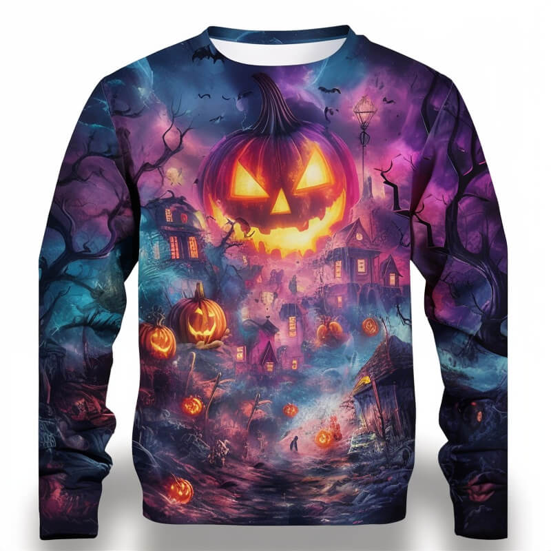 Multicolor Jack O Lantern Sweatshirt
