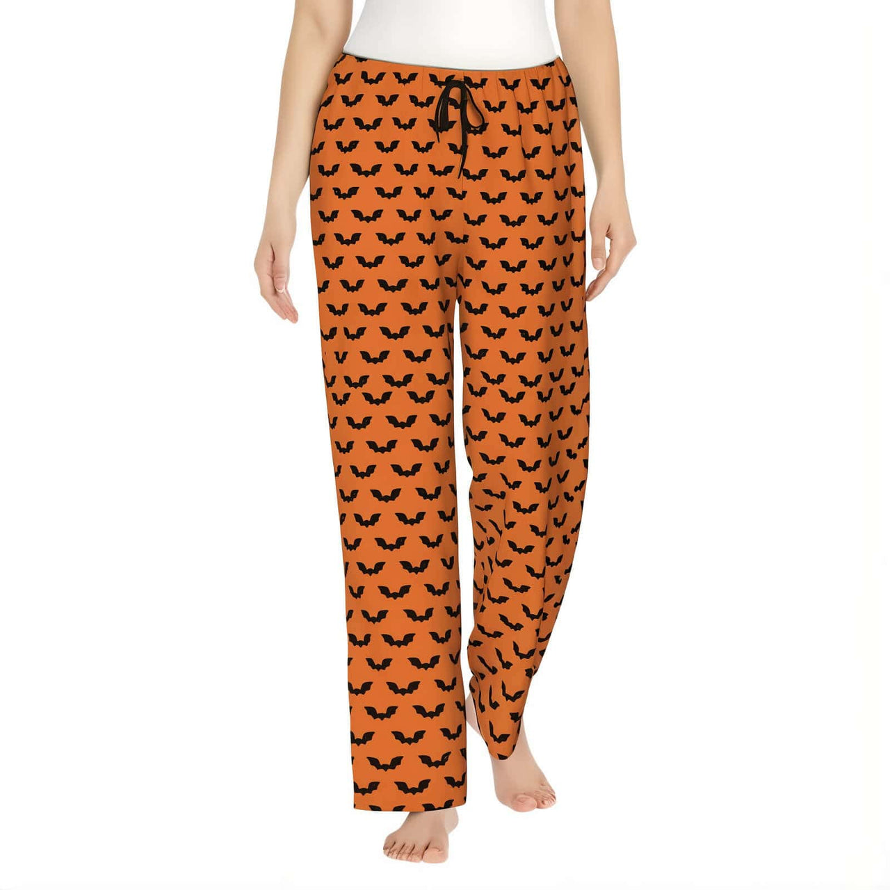 Orange Halloween Pajamas Pants