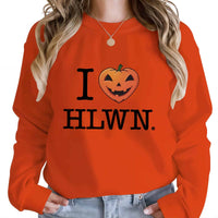 Thumbnail for Orange Halloween Sweatshirt