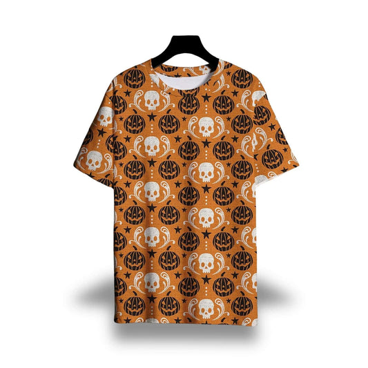 Orange Pumpkin Halloween T-Shirt - Jack Pumpkin
