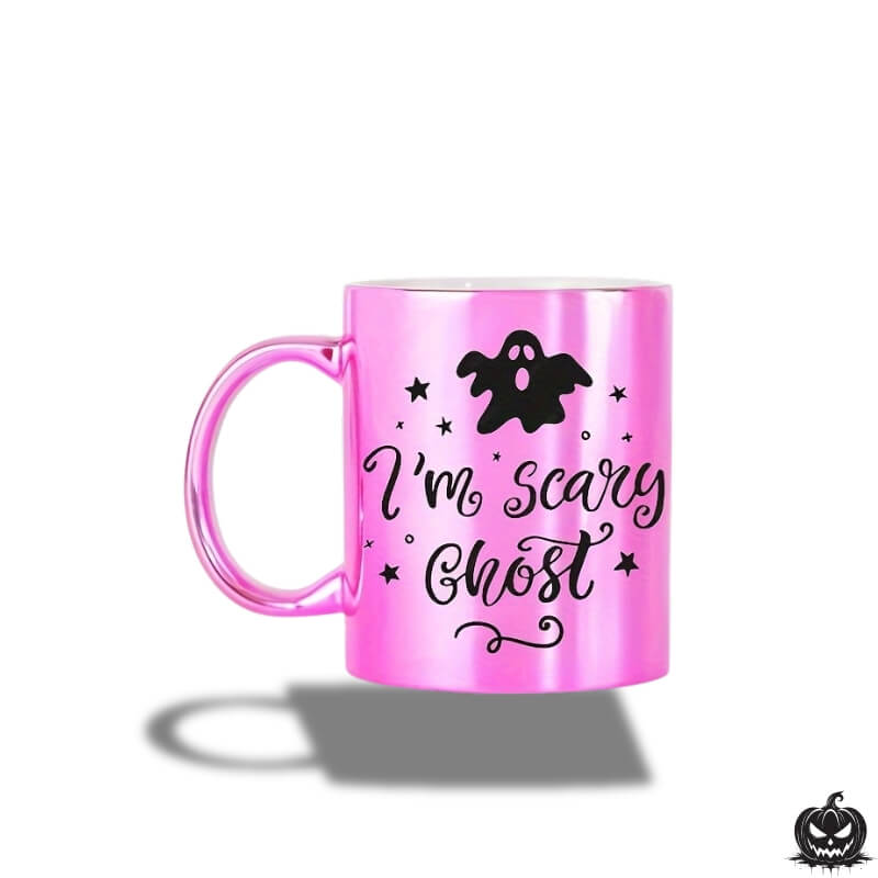 Pink Halloween Ghost Cup