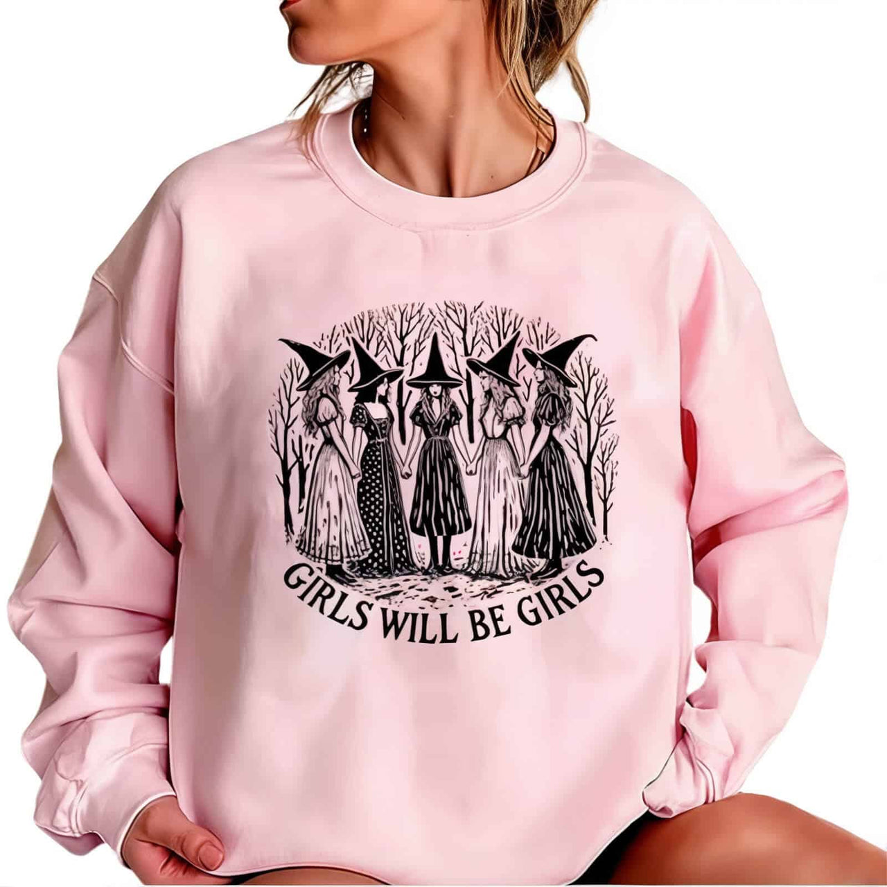 Pink Halloween Sweatshirt