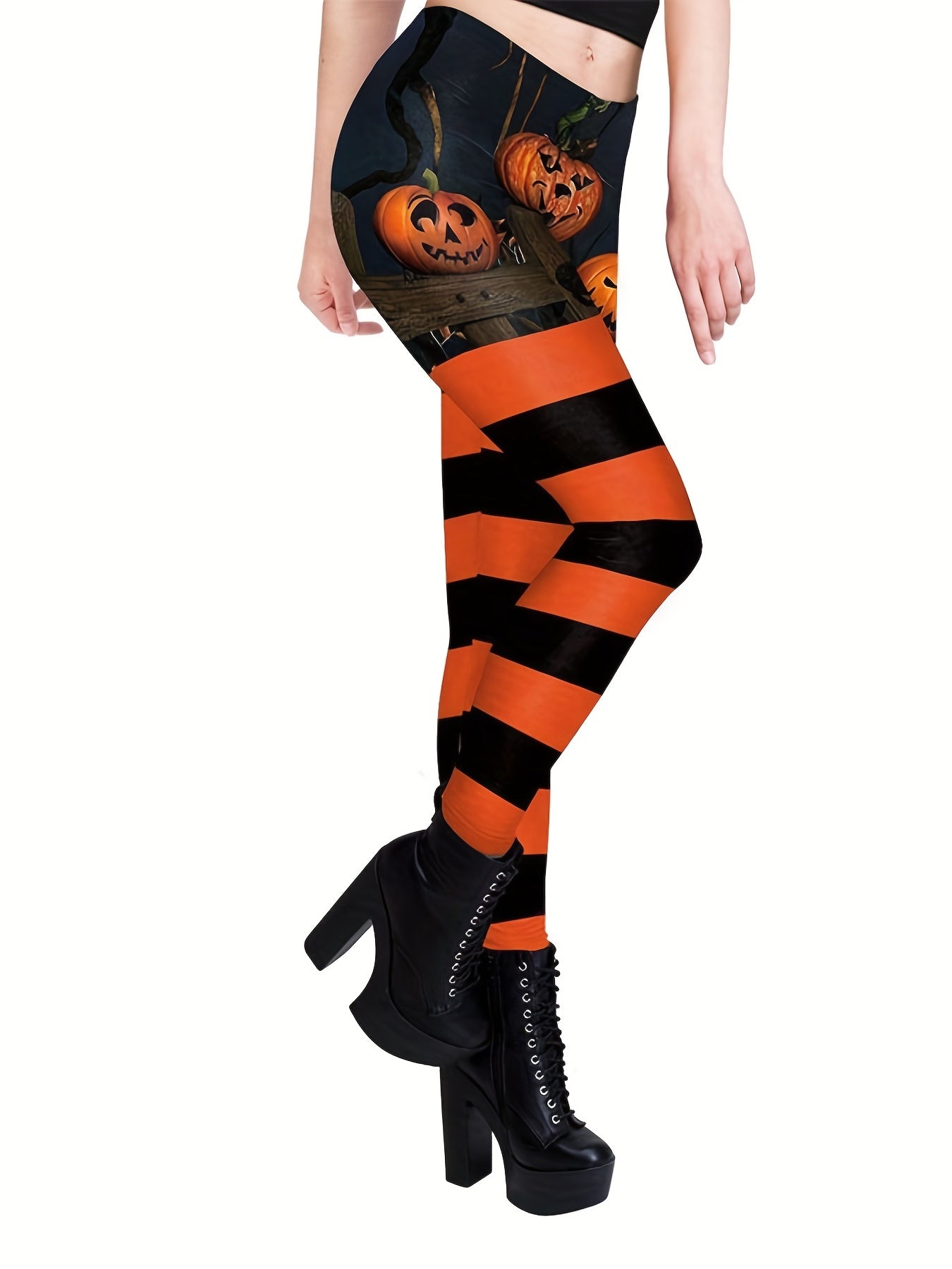 Pumpkin Leggings Womens Gothic - Jack Pumpkin