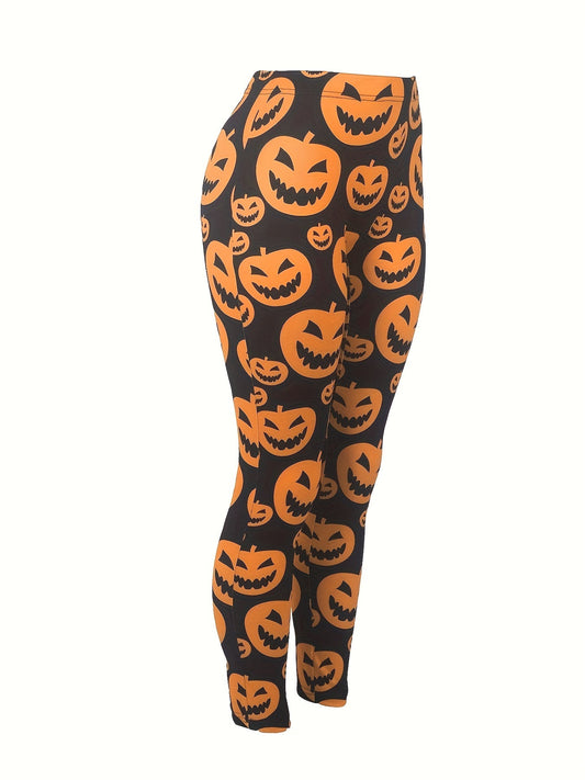 Pumpkin Leggins Womens Orange - Jack Pumpkin