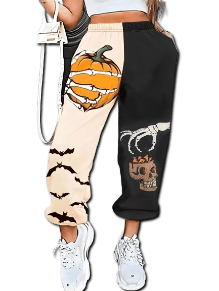 Pumpkin Pants White and Black - Jack Pumpkin