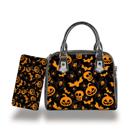 Pumpkin Purse And Wallet Set - Jack Pumpkin