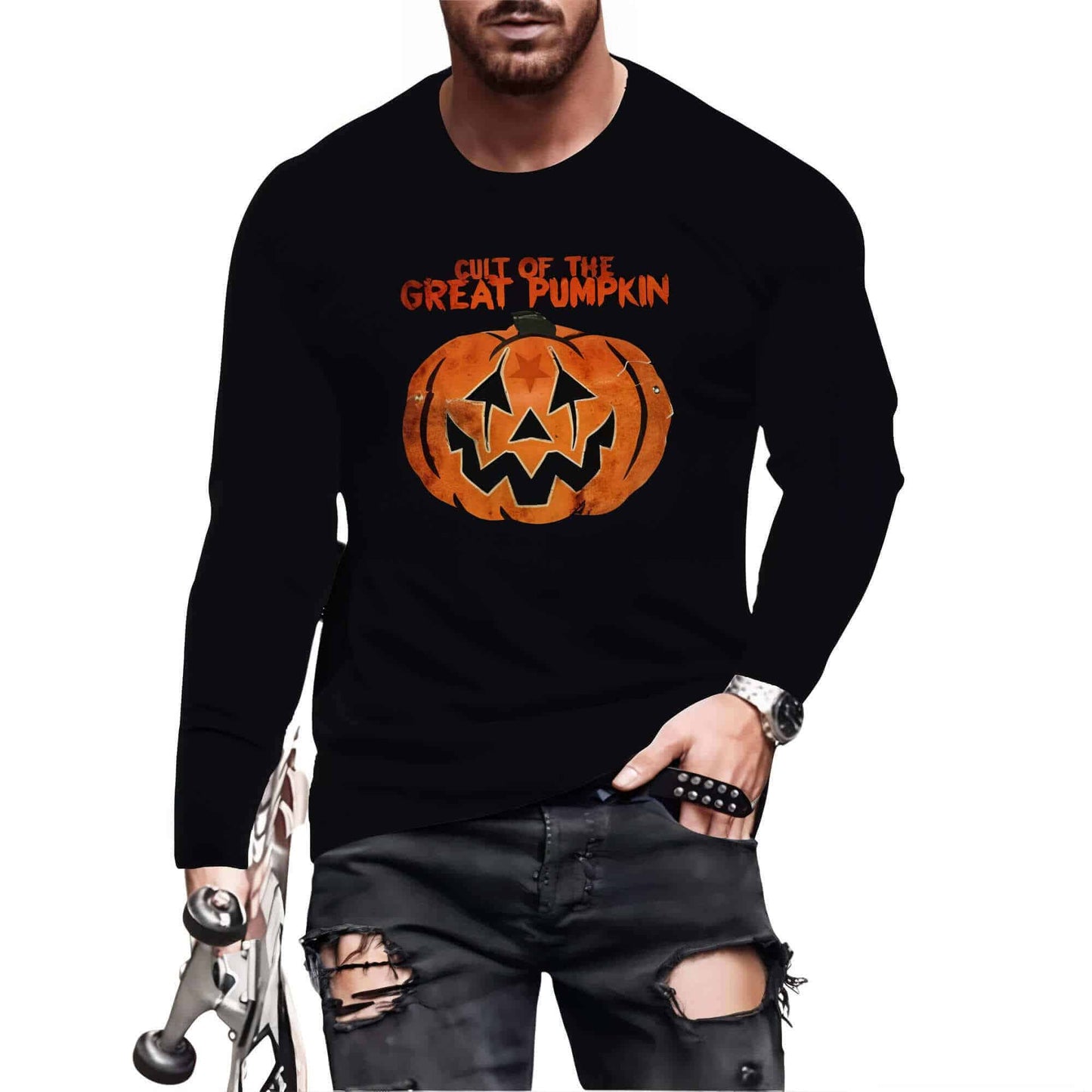 Pumpkin Shirt Long Sleeve - Jack Pumpkin