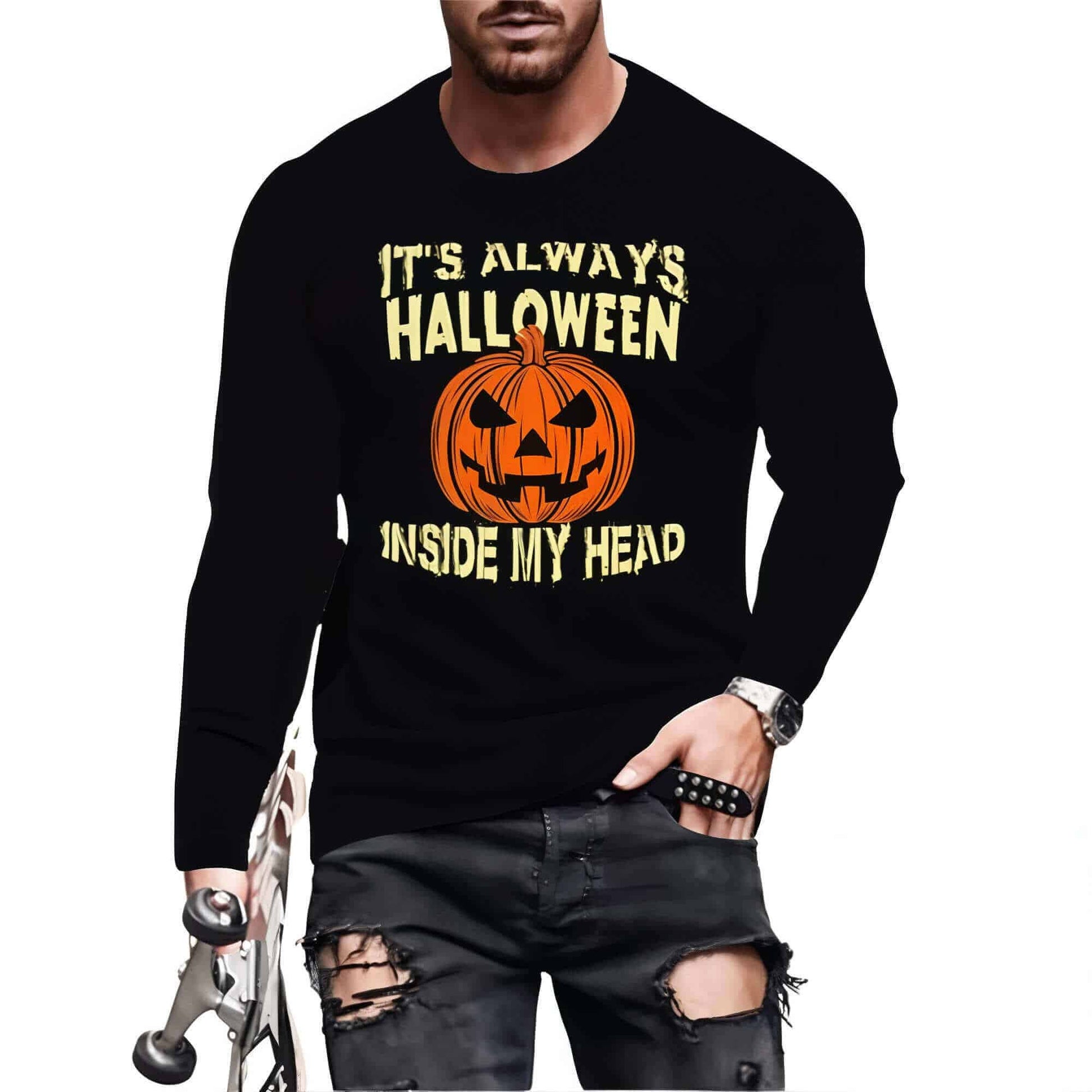 Pumpkin Shirt Long Sleeve - Jack Pumpkin