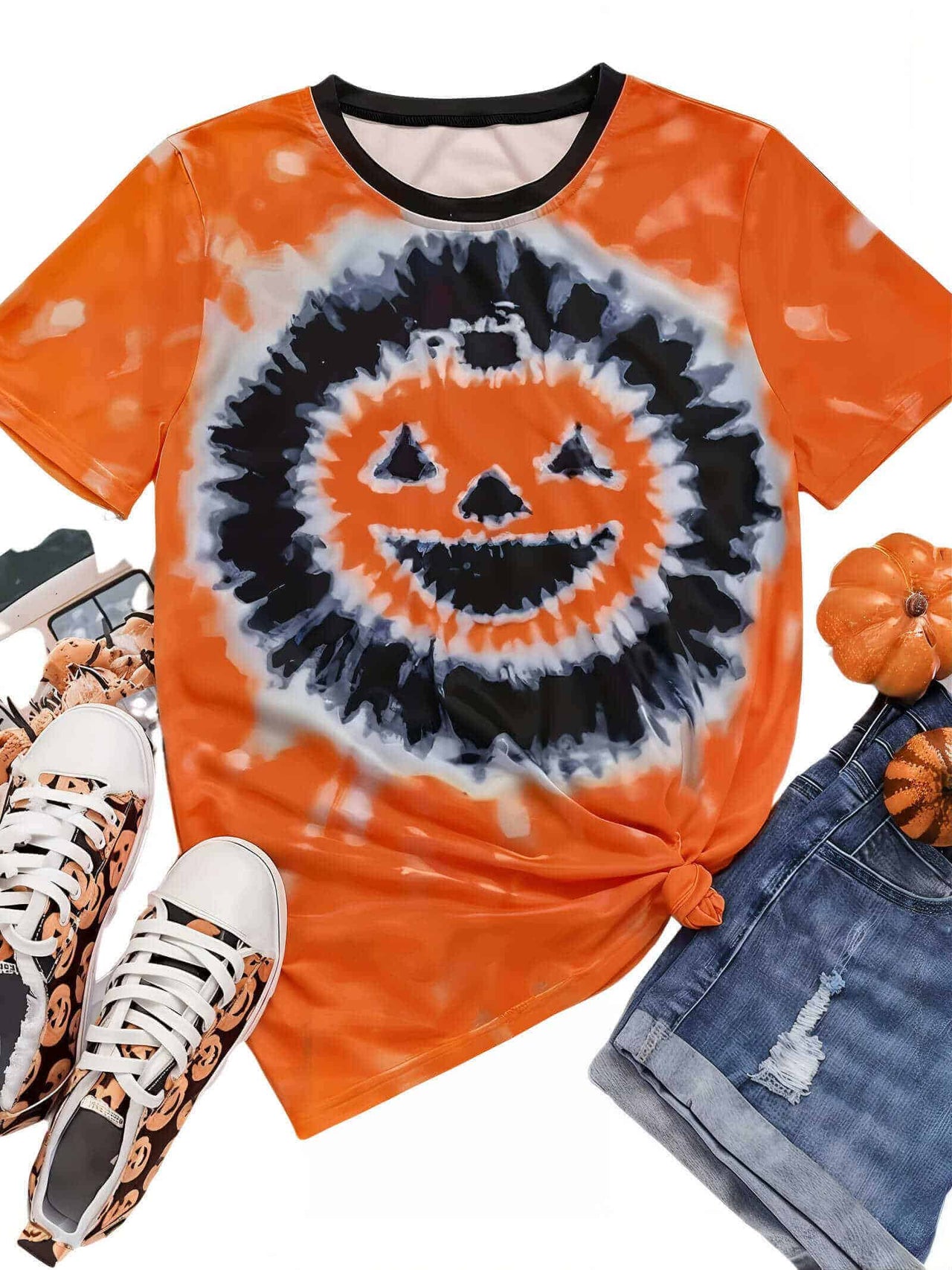 Pumpkin Tie Dye Shirt