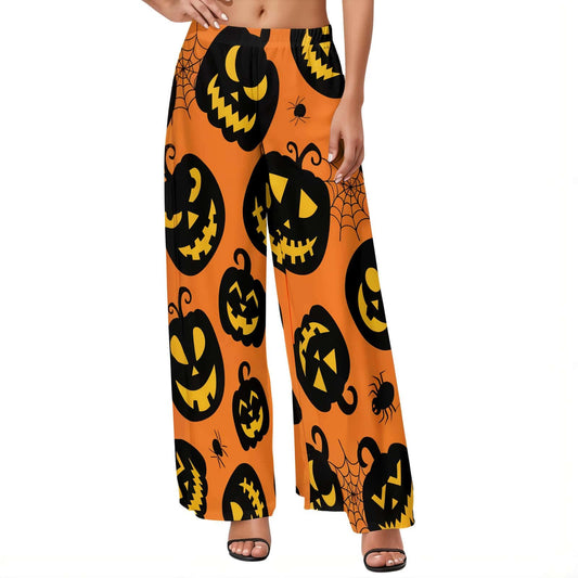 Pumpkin Wide Leg Pants - Jack Pumpkin