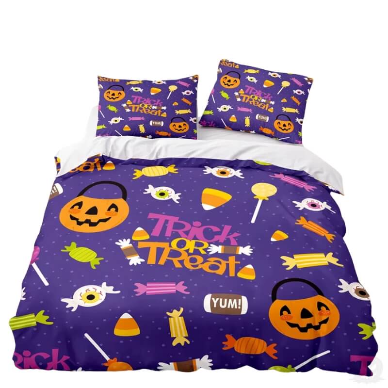 Purple Halloween Bedding - Jack Pumpkin