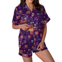 Thumbnail for Purple Halloween Pajamas Women