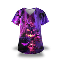 Thumbnail for Purple Pumpkin Shirt - Jack Pumpkin