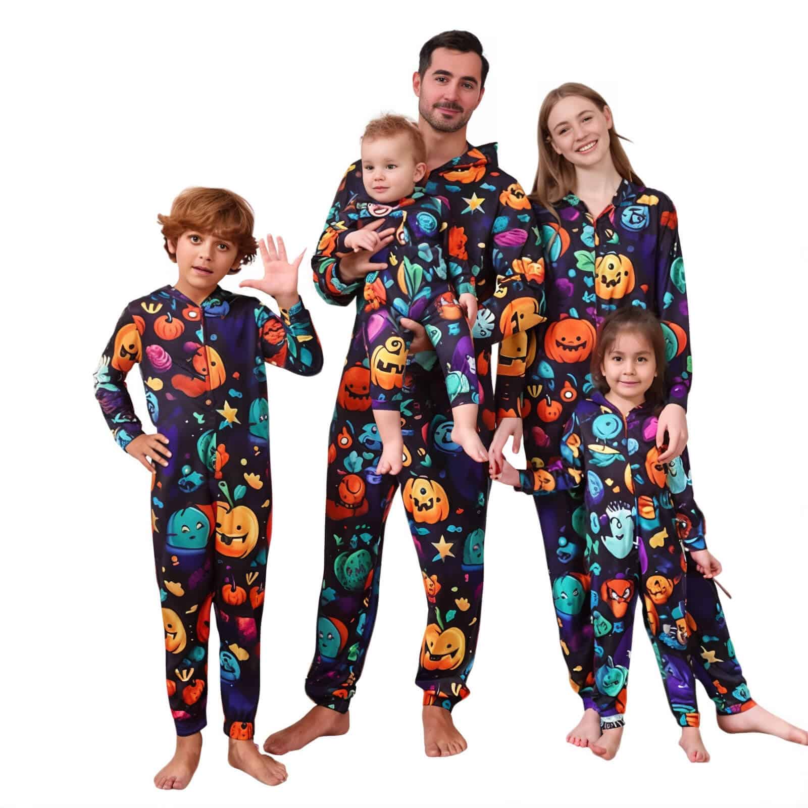 Rainbow Halloween Pajamas - Jack Pumpkin