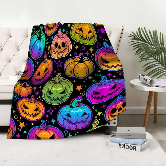 Rainbow Pumpkin Blanket - Jack Pumpkin