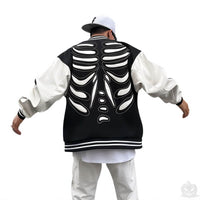 Thumbnail for Skeleton Baseball Jacket - Jack Pumpkin