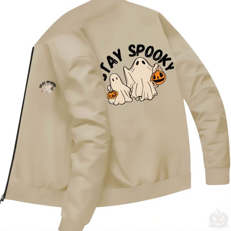 Spooky Lightweight Bomber Jacket - Jack Pumpkin